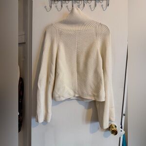 Maeve Cream Turtleneck Sweater